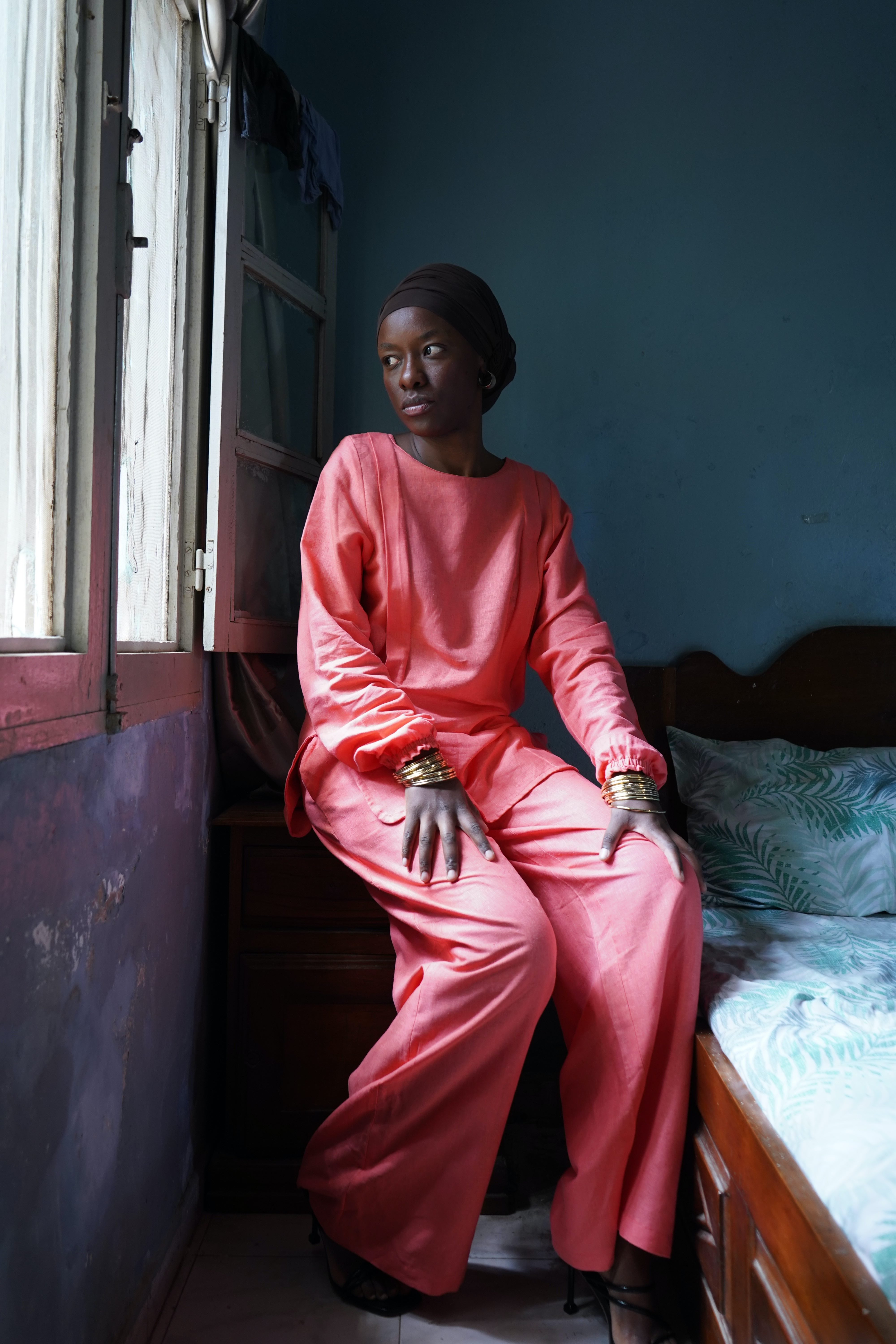JOLIE x CHÉRIE - Ensemble blouse & pantalon relax adapté à la grossesse et à l'allaitement